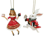 vetur | Statuine per Albero di Natale Alice e Bian Coniglio - 13 cm confezione 1 pz