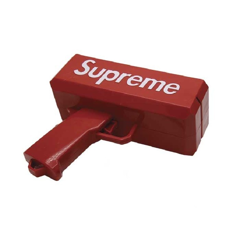 Pistola spara soldi finti in carta Supreme più soldi finti