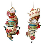 vetur | Pendente per albero di Natale Alice - Tazze e orologi 12 cm 1 pz