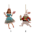 Vetur | Statuine per Albero di Natale Alice e Bian Coniglio - 10cm 1pz
