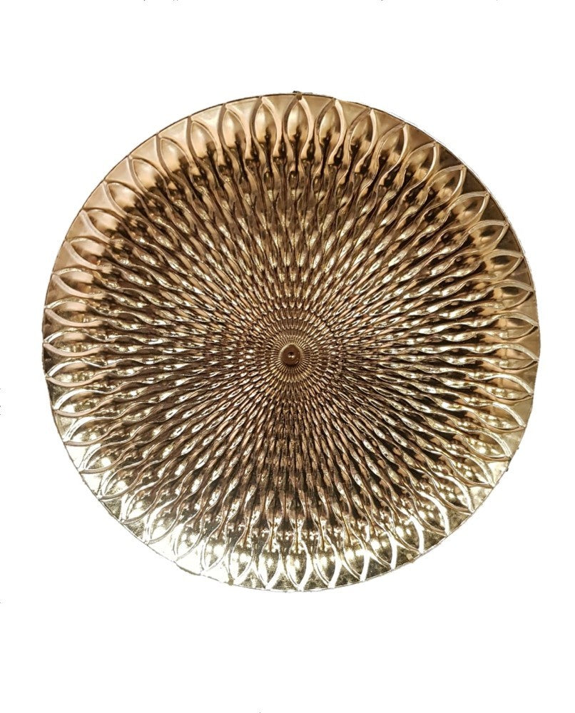 PIATTO PLASTICA GOLD Ø CM.32