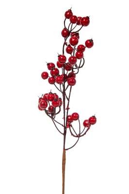 Ramo Bacche 35cm Rosse per decorazioni di Natale