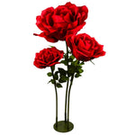 ROSA DIAM. 37 CM - STELO CM 100 ROSSO