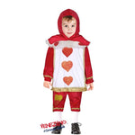 Costume di Carnevale Carte di Cuori bambina 3-24 mesi