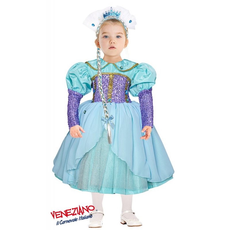 Costume di Carnevale Principessa dei Mari bambina 3-24 mesi