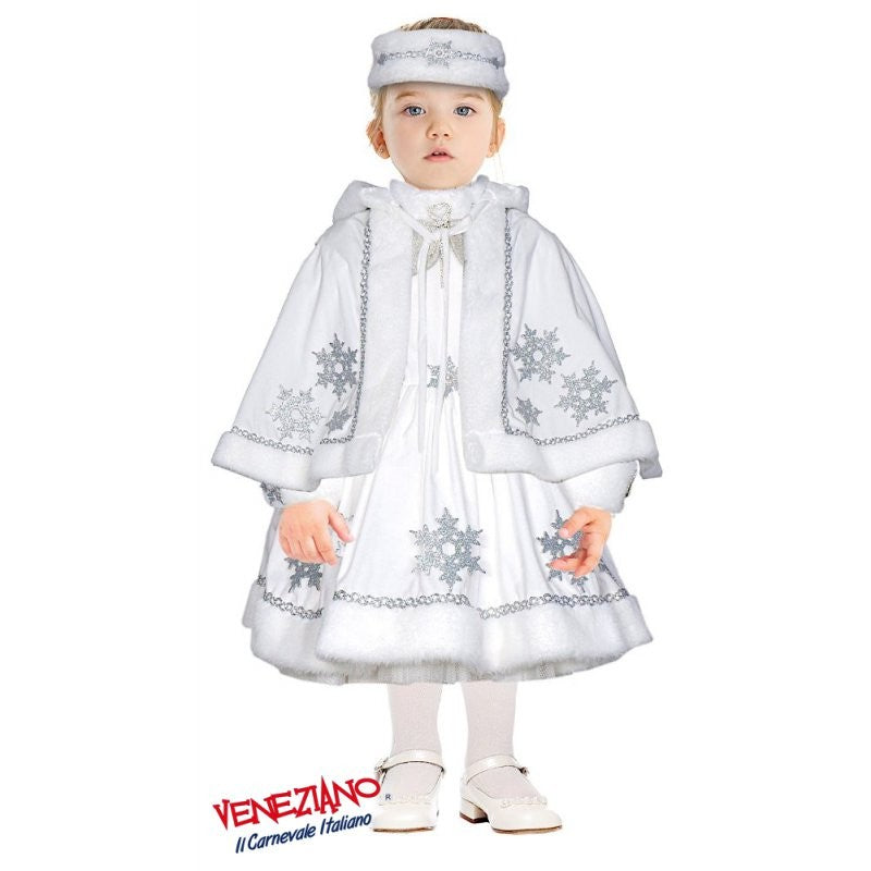 Costume di Carnevale Principessa Fiocco di Neve bambina 3-24 mesi