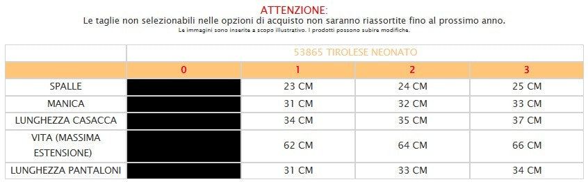 TIROLESE NEONATO
