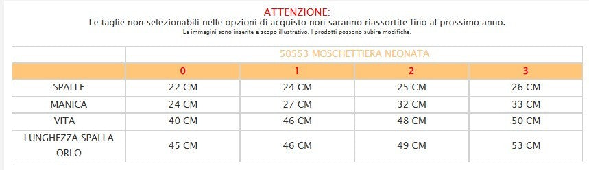 MOSCHETTIERA NEONATA PRESTIGE