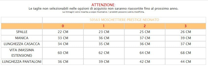 MOSCHETTIERE PRESTIGE NEONATO