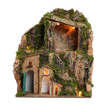 Presepe a collinetta con capanna 20X15X26