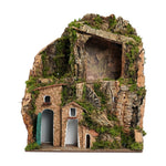 Presepe a collinetta con capanna 20X15X26