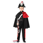 Costume vestito di carnevale Carabiniere alta uniforme da 7 a 10 anni