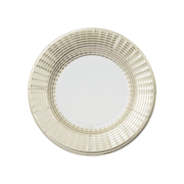 Piatti carta 21cm Elegance Champagne 8pz