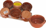 Tegamini di terracotta 15 cm 6pz