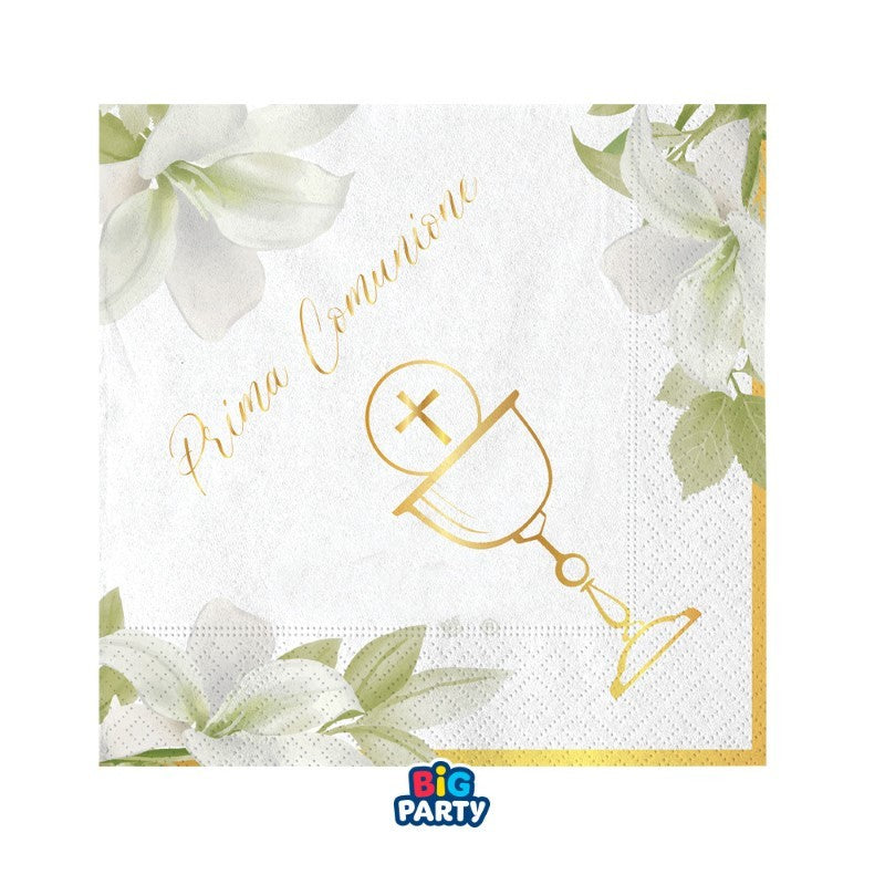 Tovaglioli di carta 25cm Comunione Geometric 16pz