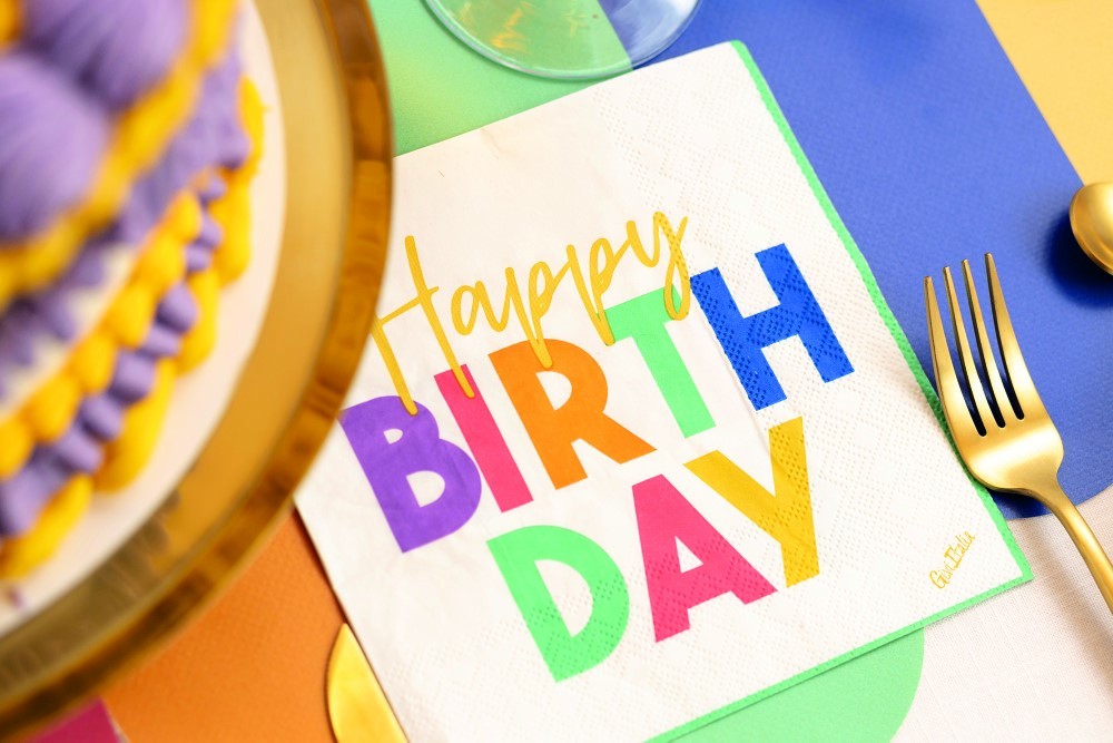 Tovaglioli 33cm Happy BirthDay 16pz