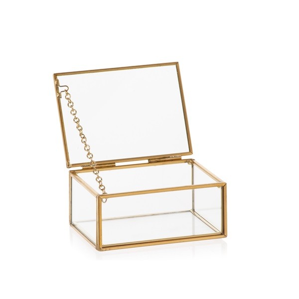 COVER BOX  15*10 H 7,5 METAL GOLD