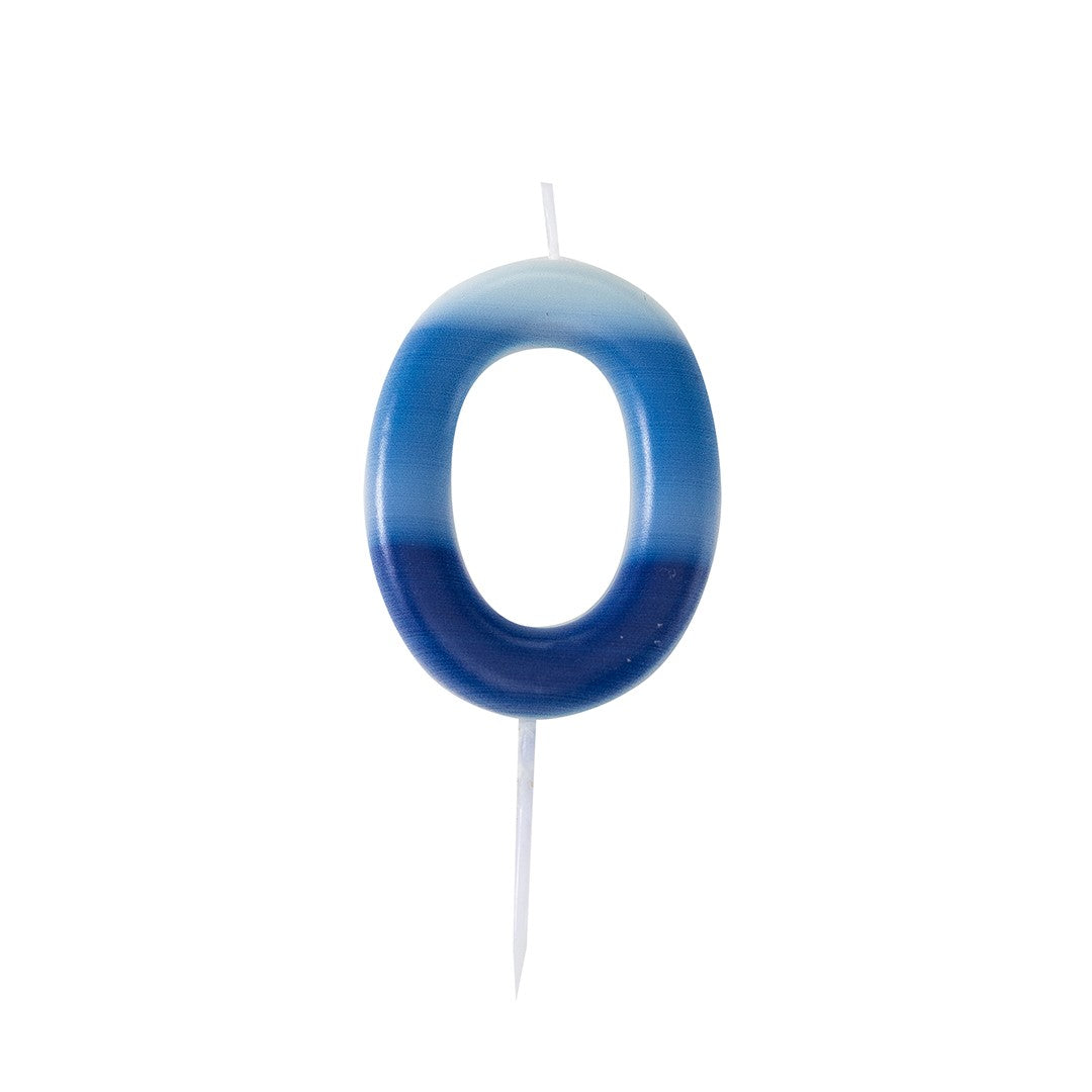 CANDELINA SFUMATA N 0  CM 10.5 BLU