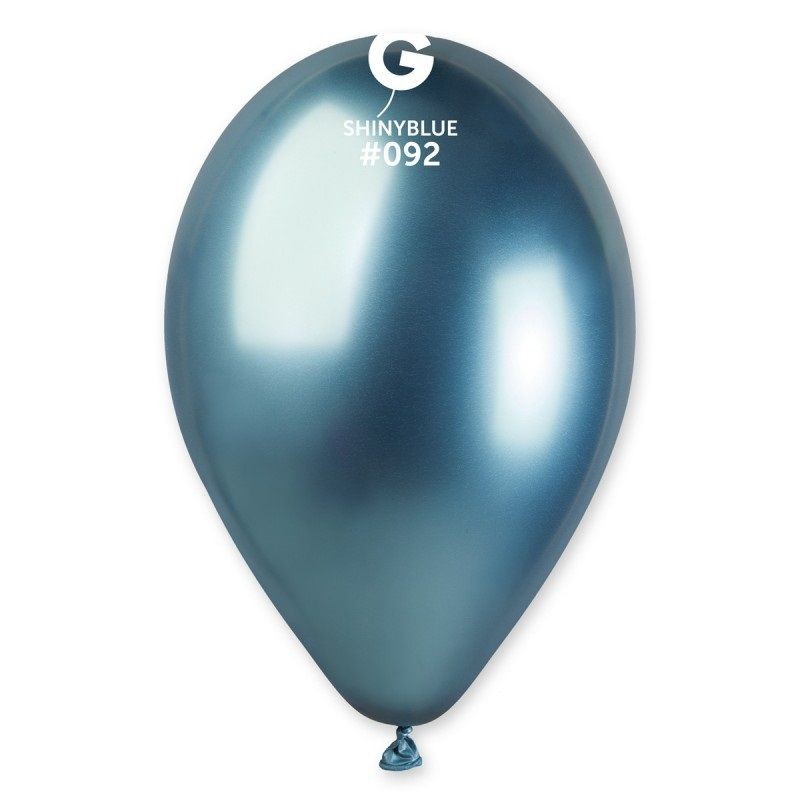 100pz Palloncini professionali 12 pollici 30 cm Blu Chrome GB120/092