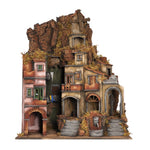Presepe con vicolo 83x61x106 cm per pastori 10 cm