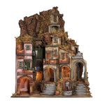 Presepe con vicolo 83x61x106 cm per pastori 10 cm