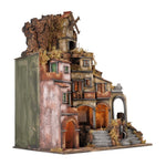 Presepe con vicolo 83x61x106 cm per pastori 10 cm