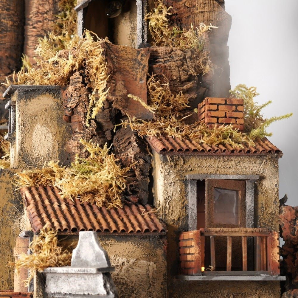 Presepe con vicolo 83x61x106 cm per pastori 10 cm