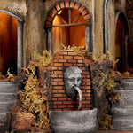 Presepe con vicolo 83x61x106 cm per pastori 10 cm
