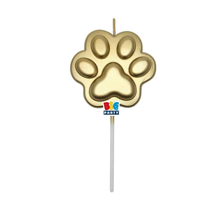 Candelina Pick 12 cm Party Pets Gold