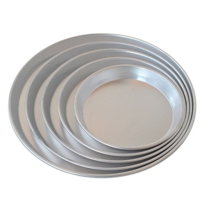 Set 6 pz stampo ruoto tortiera alluminio per pastiera crostata migliaccio ø22 cm