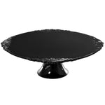 Alzatina di plastica grande Nera 31x10cm