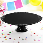 Alzatina di plastica grande Nera 31x10cm