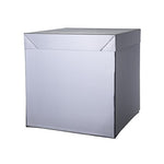 Scatola regalo a sorpresa Box Surprise per palloncini 50x50x50 cm Silver-Argento