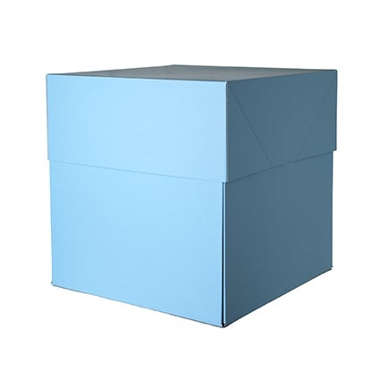 Scatola regalo a sorpresa Box Surprise per palloncini 50x50x50 cm Azzurra