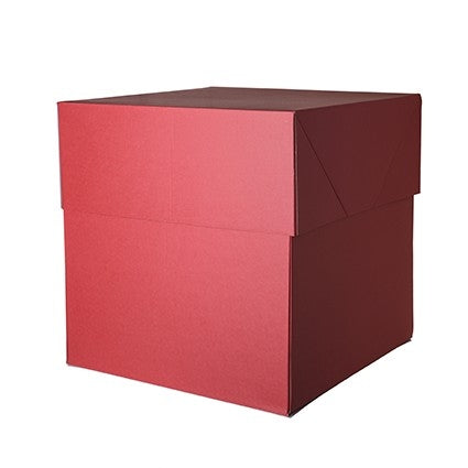 Scatola regalo a sorpresa Box Surprise per palloncini 50x50x50 cm Rossa