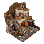 Presepe artigianale Casolare stile 700 con forno 50x40x52 cm