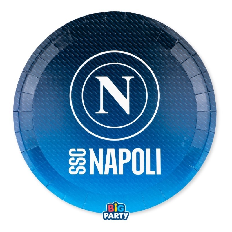 Piatti SSC Napoli 22 cm – Confezione da 6 pezzi