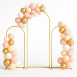 Tris vele ad arco light color oro