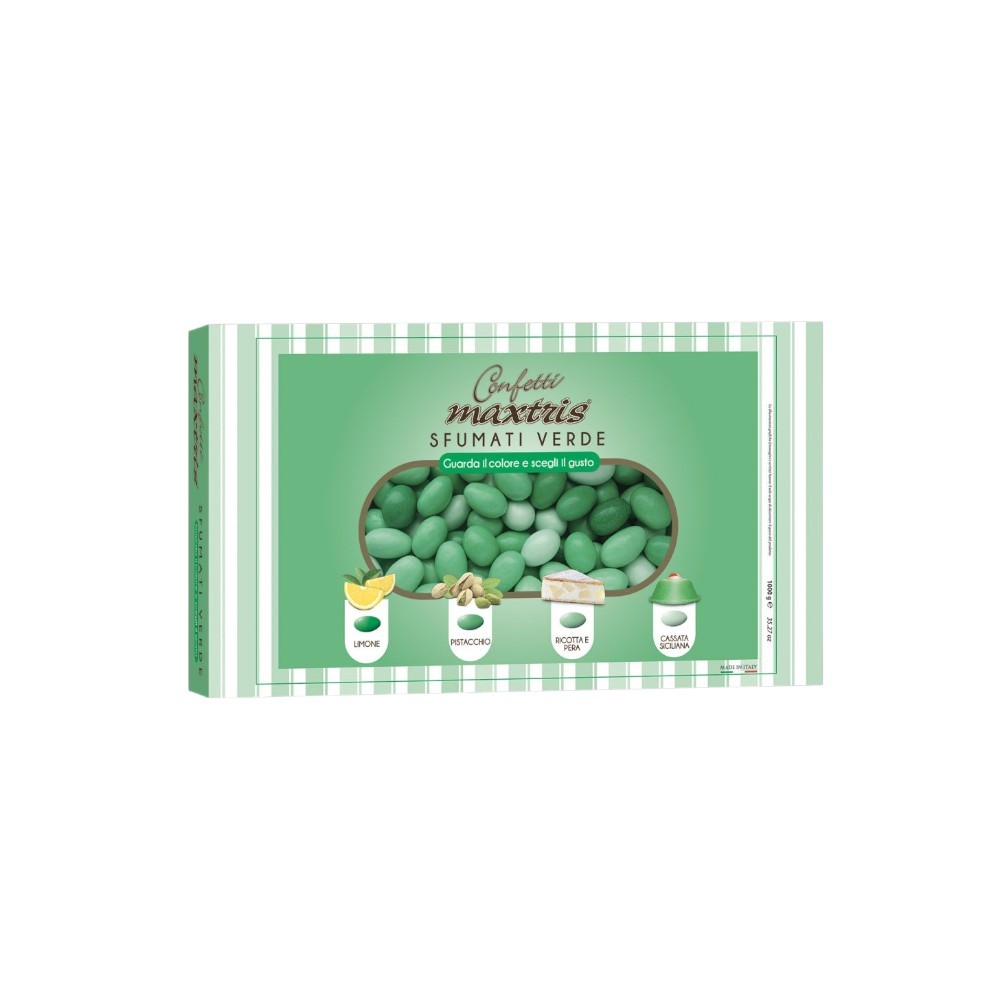 Confetti Maxtris sfumati verde 1kg Senza Glutine