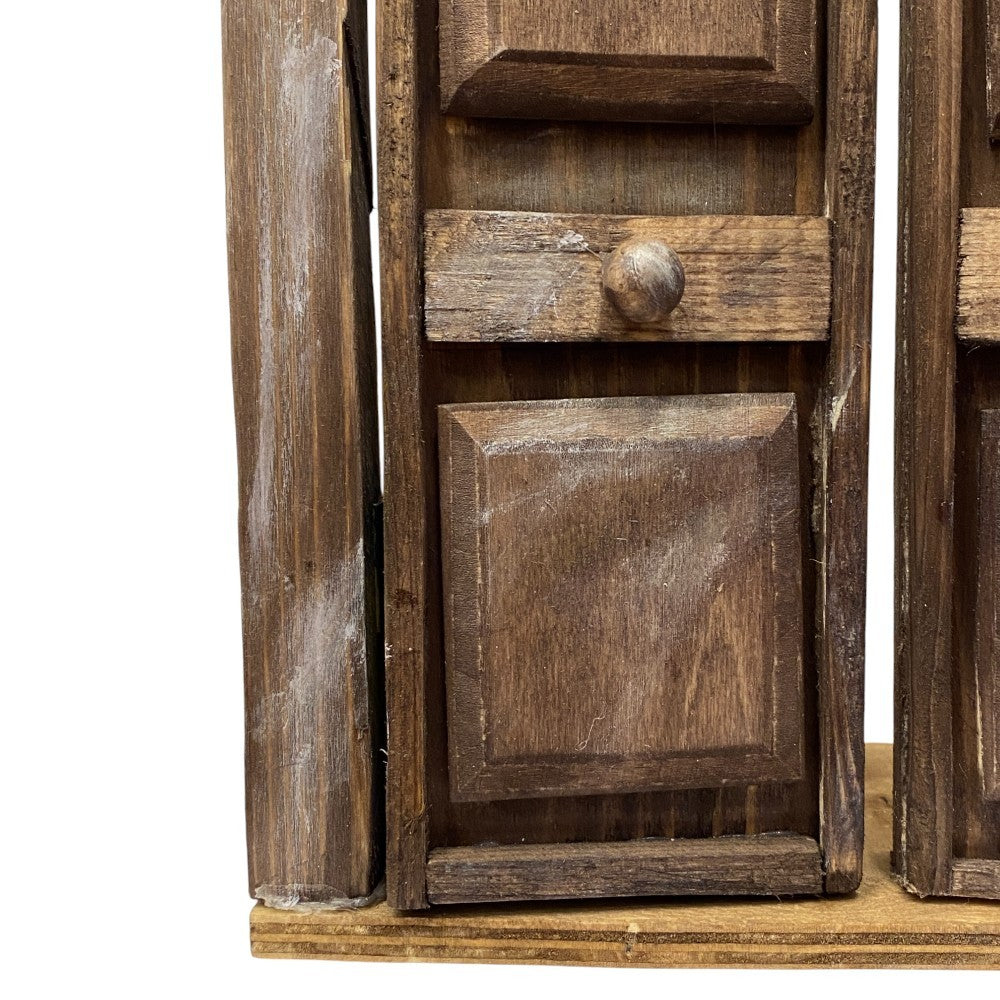 Portone in legno 24x44x10 per statue da 22 - 25 cm