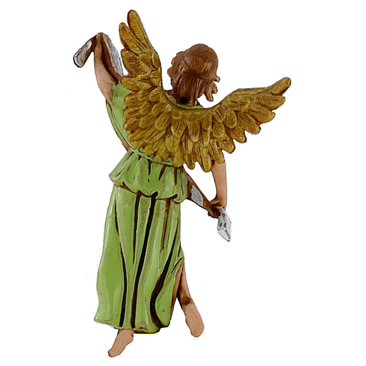Pastori Statuina Angelo Gloria 10 cm per presepe Landi Moranduzzo