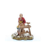 Pastore statuina Ciabattino 10 cm di plastica Moranduzzo per presepe