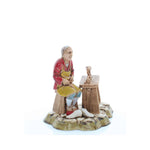 Pastore statuina Ciabattino 10 cm di plastica Moranduzzo per presepe