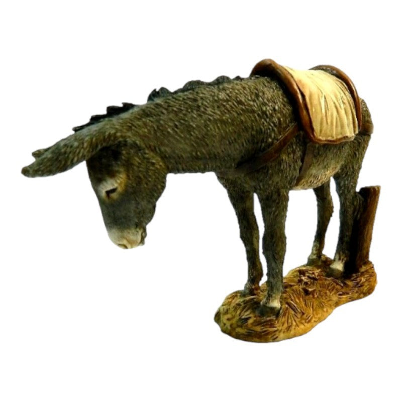 Pastore statuina Landi Moranduzzo Asinello cm 15 per presepe
