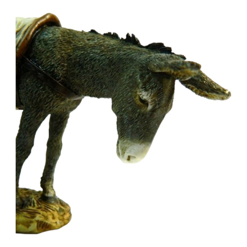Pastore statuina Landi Moranduzzo Asinello cm 15 per presepe
