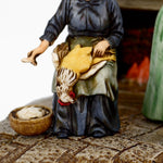 Pastori Statuina Gruppo cucina 10 cm per presepe Landi Moranduzzo
