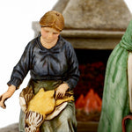 Pastori Statuina Gruppo cucina 10 cm per presepe Landi Moranduzzo