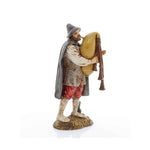 Pastore statuina Zampognaro 12 cm di plastica stile 700 Moranduzzo per presepe