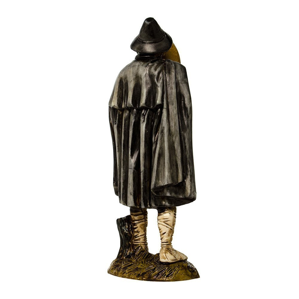 Pastore statuina Zampognaro 12 cm di plastica stile 700 Moranduzzo per presepe