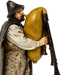 Pastore statuina Zampognaro 12 cm di plastica stile 700 Moranduzzo per presepe